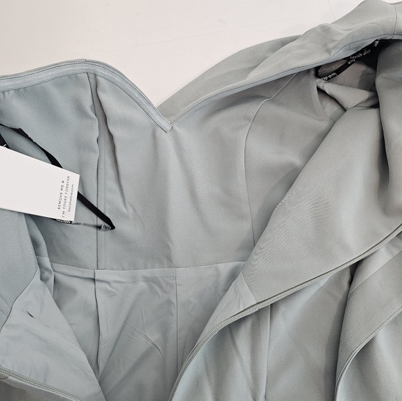 Lavish Alice One-Shoulder Cape Jumpsuit w/ Belt Modern Formal Evening Wear W6 - Picture 13 of 15